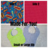 Made-For-You Reversible Bib--Comic Book
