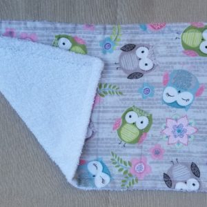 Burp Cloth - Flannel Owls