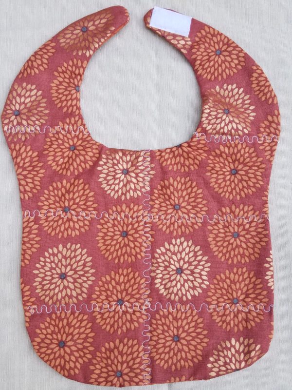 Reversible Large Bib - Gold Petals