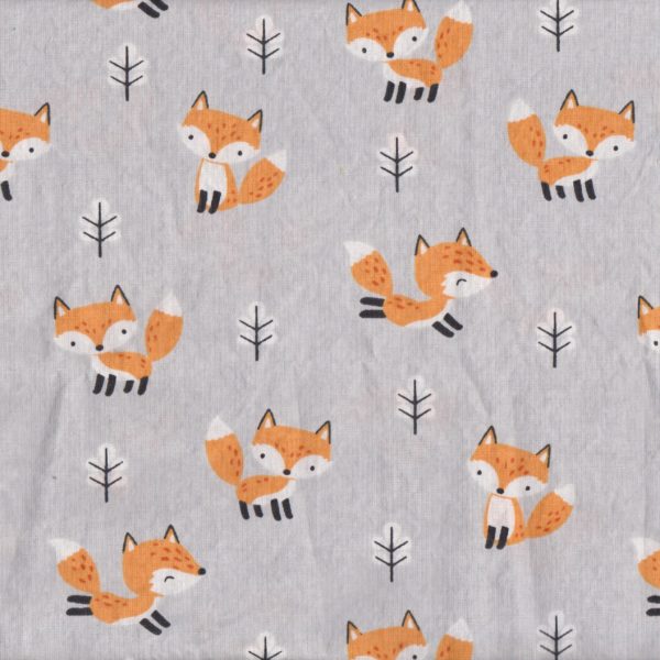 Made-For-You Reversible Bib-Orange Foxes - Image 2