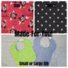 Made-For-You Reversible Bib-Mickey Mouse (Licensed fabric)