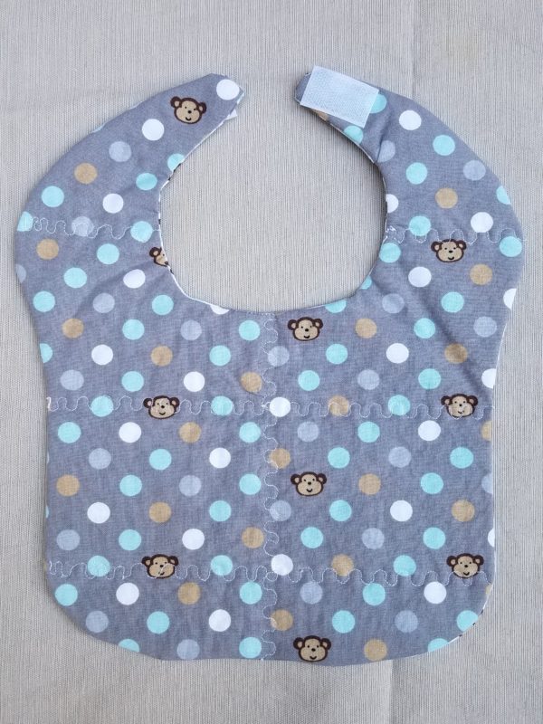 Reversible Small Bib - Monkey - Image 2
