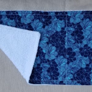 Burp Cloth - Navy Flowers