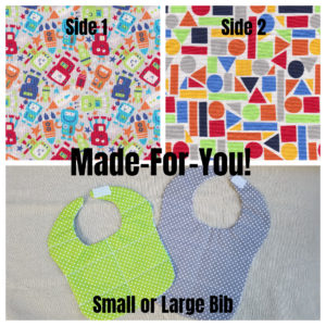 Made-For-You Reversible Bib-Robots