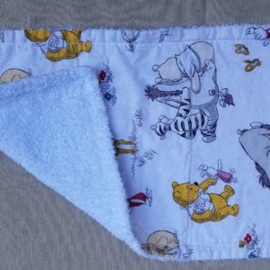 Burp Cloth - White Winnie the Pooh (Licensed Fabric)
