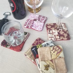 Wine Glass/Drink Coasters (Set of 6)